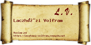 Laczházi Volfram névjegykártya